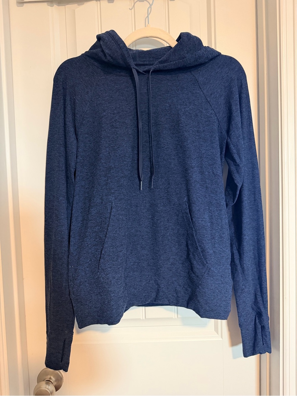 Outdoor Voices Cloudknit Hoodie in Navy size Medium